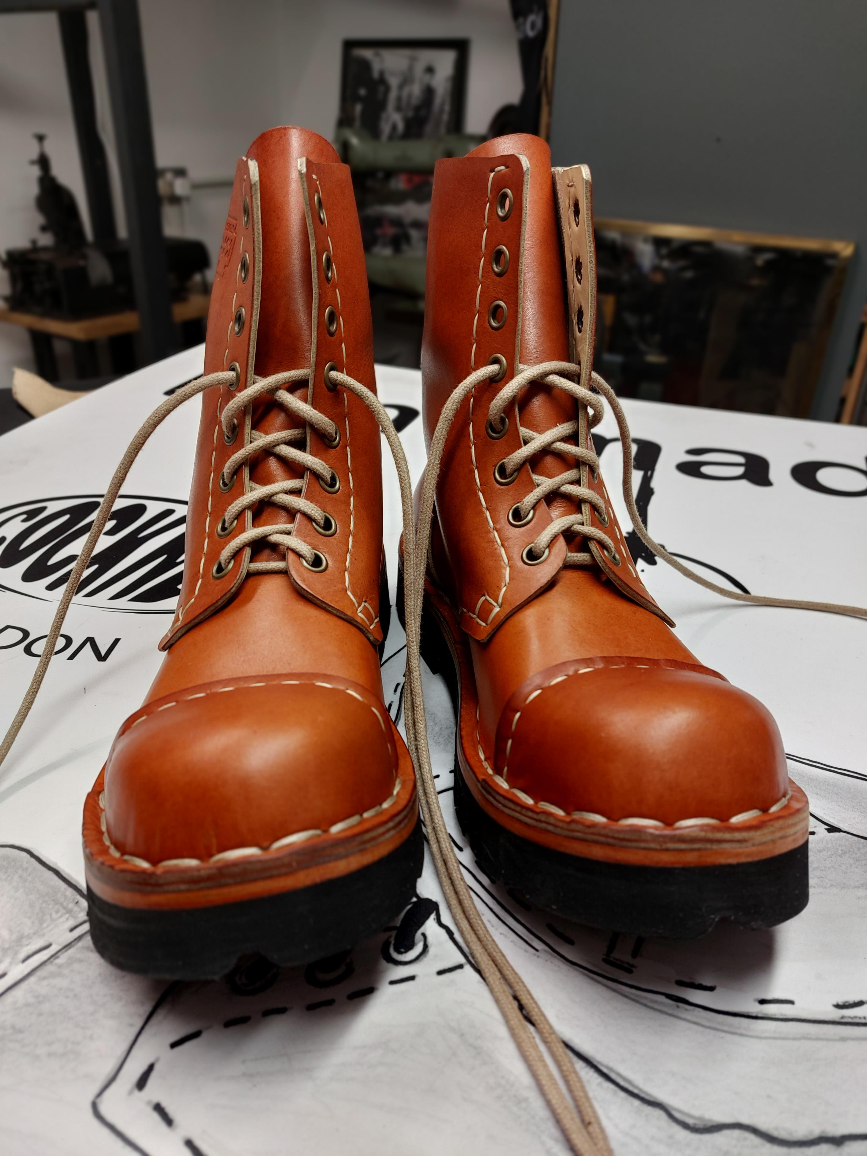 Handmade Cockney 8 ginger brown TRS